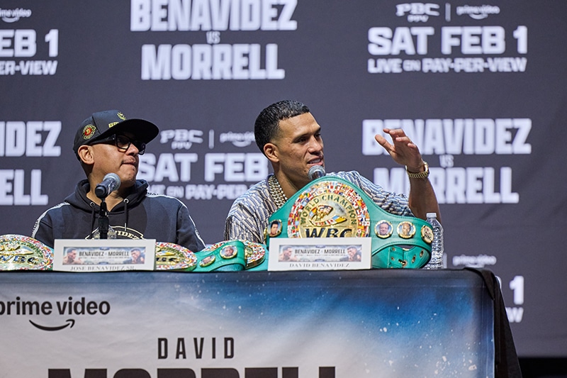 David Benavidez said to David Morrell, "I’m personally going to break his mouth. That’ll give him something to remember me by." Photo: Ryan Hafey, Premier Boxing Champions Benavidez vs Morrell