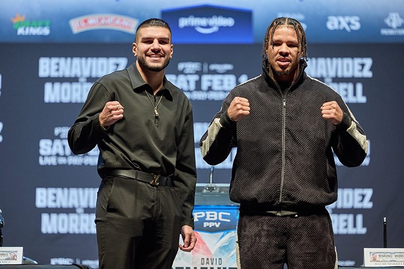 Jesus Ramos Jr. and Jeison Rosario both need a win in February to keep their boxing goals on track. Photo: Ryan Hafey, Premier Boxing Champions Benavidez vs Morrell