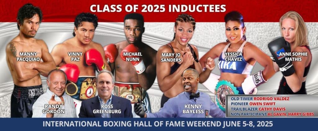 The Class of 2025 announced today by the International Boxing Hall of Fame.