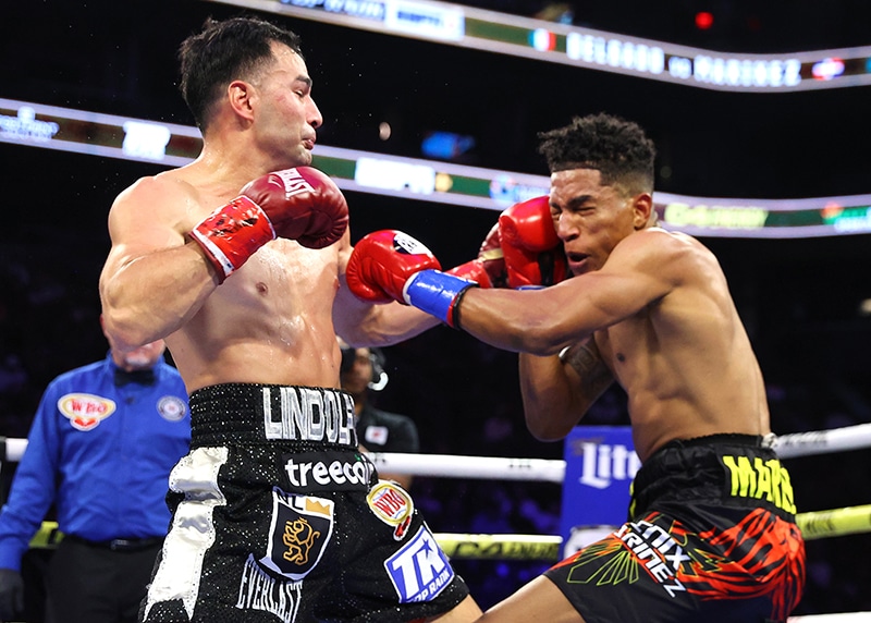 Lindolfo Delgado is making his case for bigger fights in 2025. Photo: Mikey Williams, Top Rank