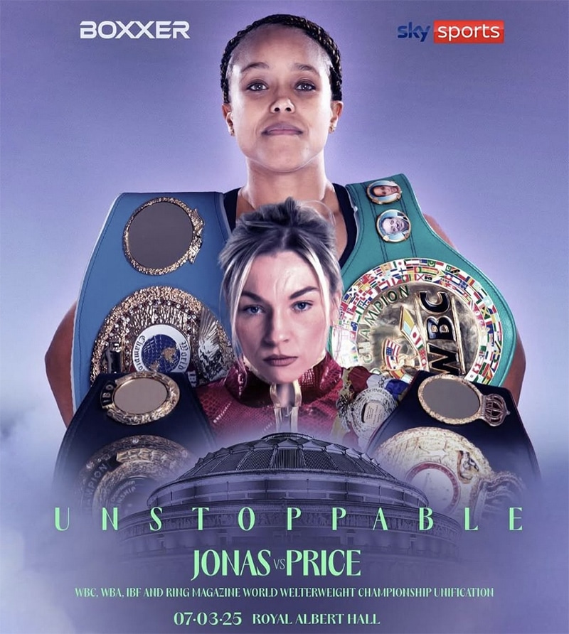 Lauren Price and Natasha Jonas will face each other on March 7 in a fight for the undisputed super welterweight championship. Photo: Boxxer