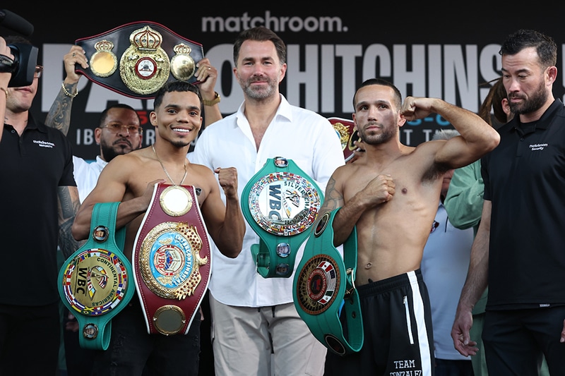 Puerto Rican Olympian Yankiel Rivera will face Angel Gonzalez in front of the hometown fans.  Photo: Melina Pizano, Matchroom Paro vs Hitchins