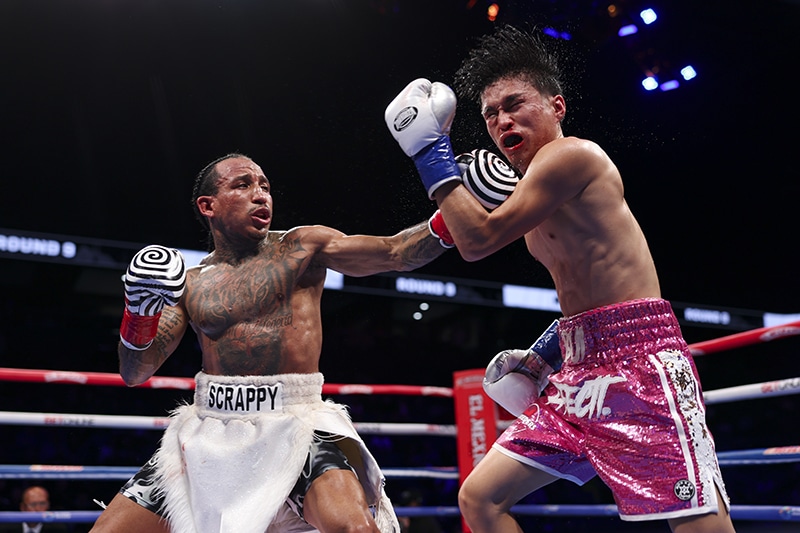 John "Scrappy" Ramirez got a decision victory over previously undefeated Ephraim Bui. Photo: Cris Esqueda, Golden Boy Boxing