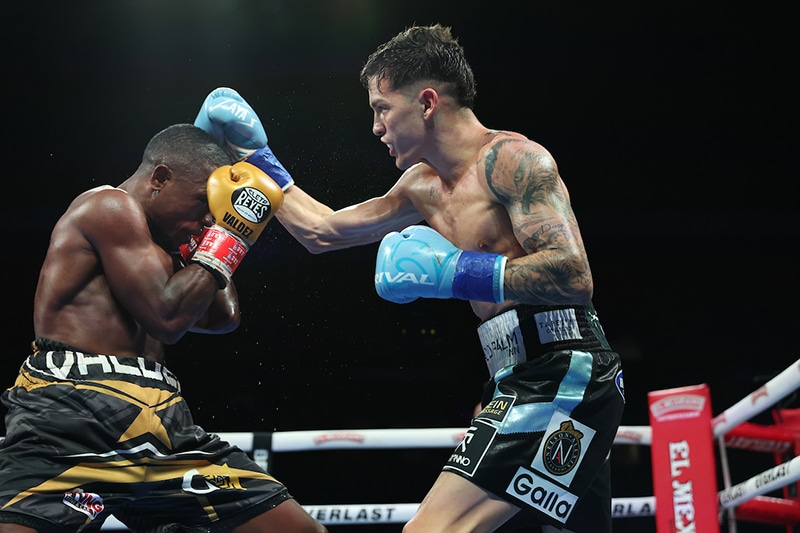 Juan Zayas made it a great night for the Puerto Rican fans with his win over Geraldo Valdez. Photo: Melina Pizano, Matchroom