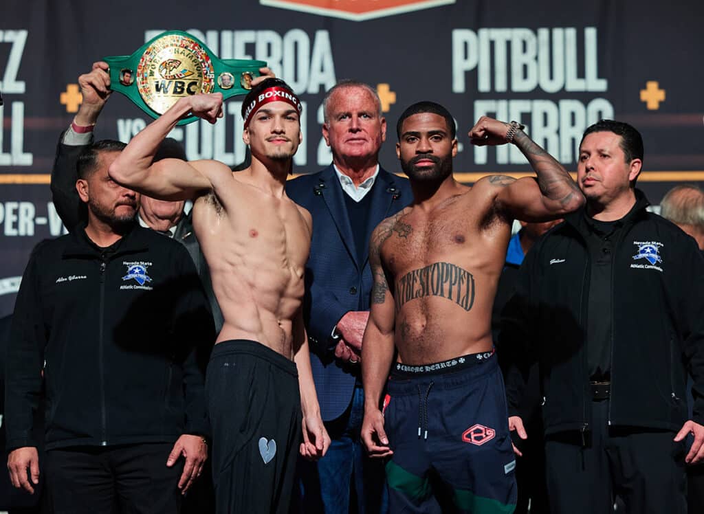 WBC World Featherweight champion Brandon Figueroa is favored over former junior featherweight champion Stephen Fulton. Photo: Esther Lin, Premier Boxing Champions