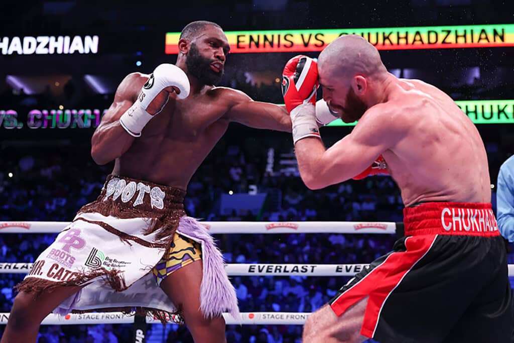 Jaron Ennis is a fan favorite in Philadelphia, and many will travel to see him in nearby Atlantic City. Photo: Mark Robinson, Matchroom Boxing