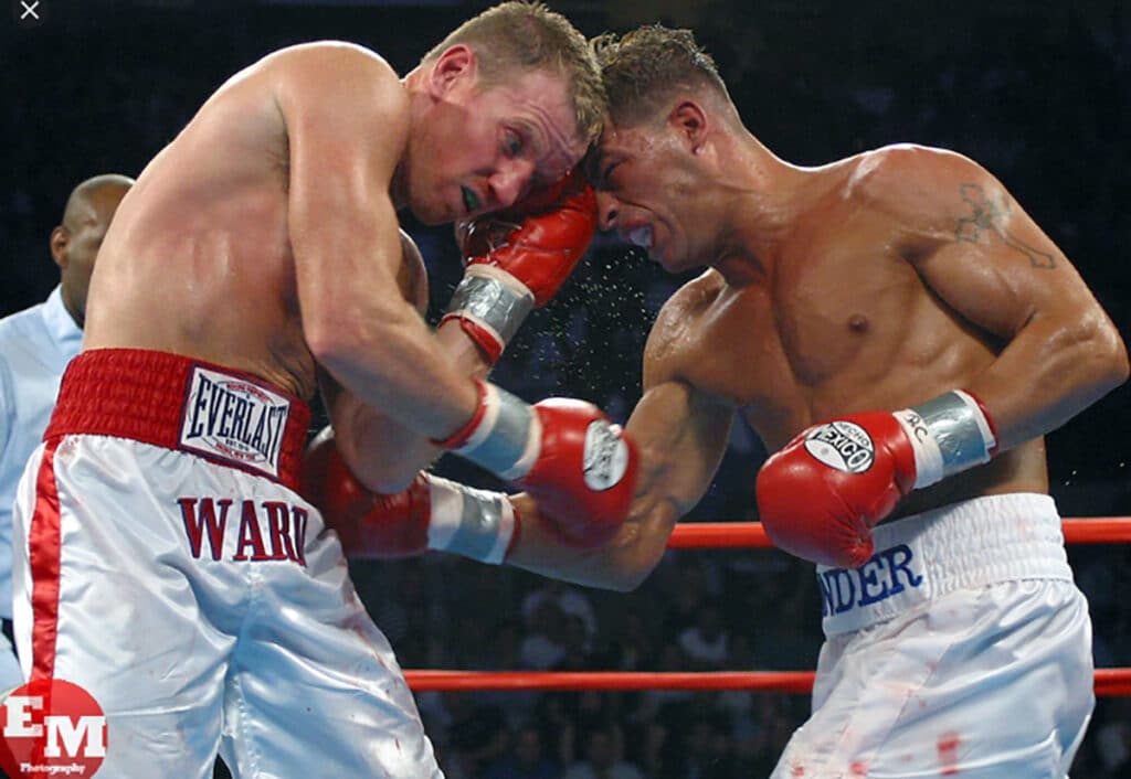 Boardwalk Hall was the setting for the epic Ward-Gatti I fight on May 18, 2002. Photo: Ed Mulholland, HBO Boxing 