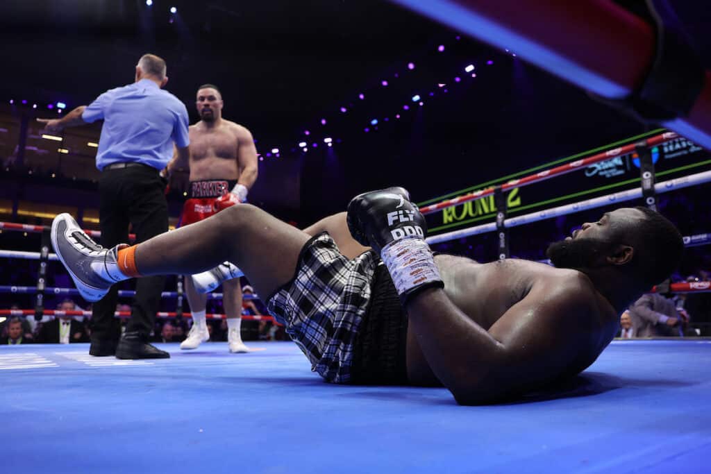 Joseph Parker was well trained and conditioned for his fight with Martin Bakole. Photo: Mark Robinson, Matchroom Boxing