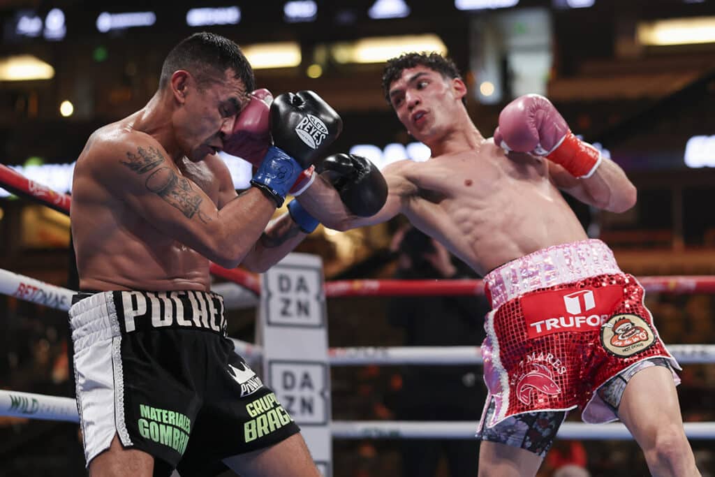 Gael Cabrera put rounds in the bank that a talented prospect needs. Photo: Cris Esqueda, Golden Boy Boxing Duarte Madueno