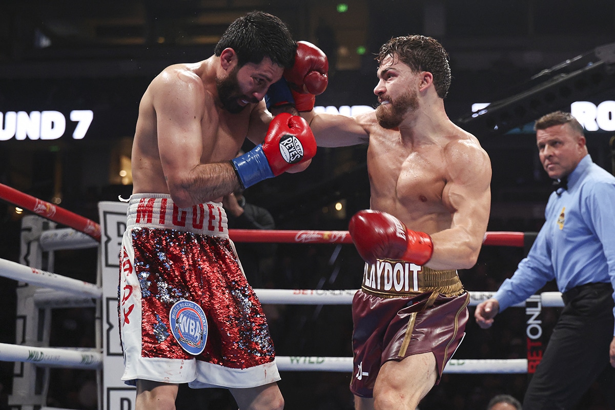 Oscar Duarte said he knew he would get the stoppage victory in February against Miguel Madueño by round four. Photo: Cris Esqueda, Golden Boy Boxing