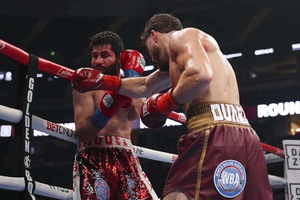 Oscar Duarte said he knew he would get the stoppage victory by round four. Photo: Cris Esqueda, Golden Boy Boxing