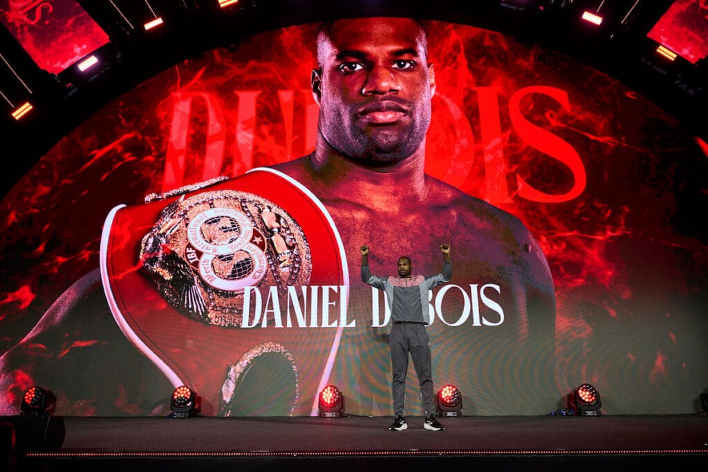 Daniel Dubois says he expects a war with Joseph Parker. Photo: Mark Robinson, Matchroom Boxing