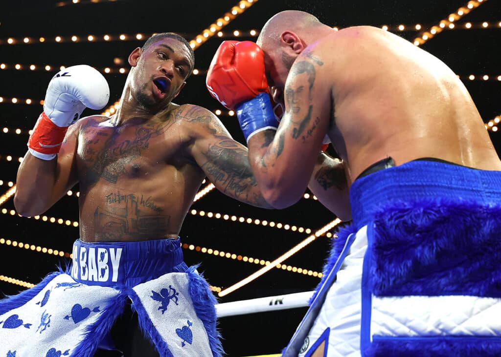 Jared Anderson has all the physical skills to be a top heavyweight, but the desire seems MIA. Photo: Mikey Williams, Top Rank Boxing