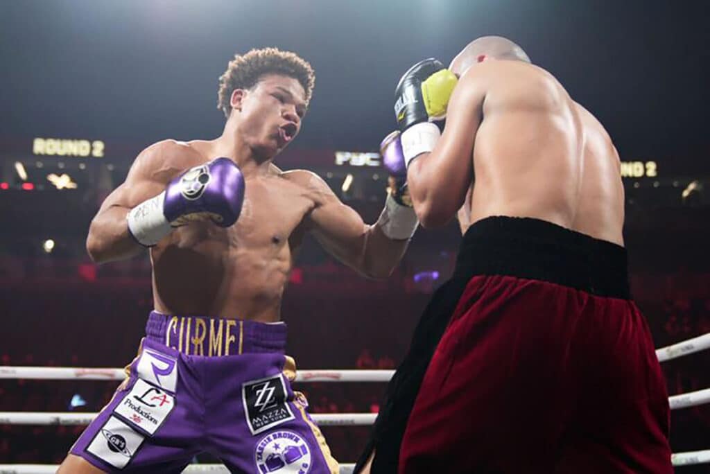 Curiel Moton is on the fast track at age 18, and quickly getting attention for his flashy skills. Photo: Esther Lin, Premier Boxing Champions undercard results