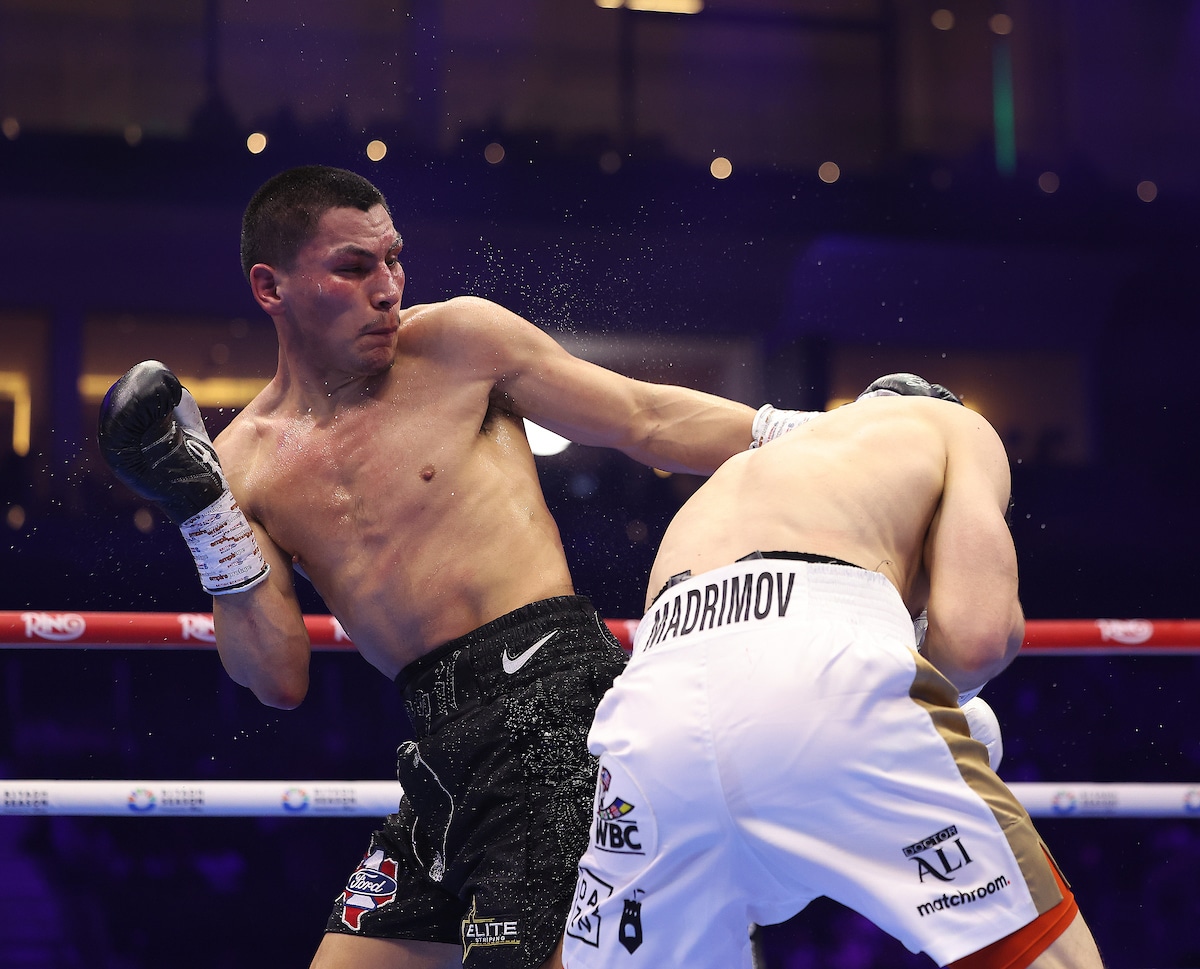 Vergil Ortiz Jr. scored an impressice victory over Israil Madrimov in February for the Interim WBC World Super Welterweight title. Photo: Mark Robinson, Matchroom Boxing Ortiz vs Lubin