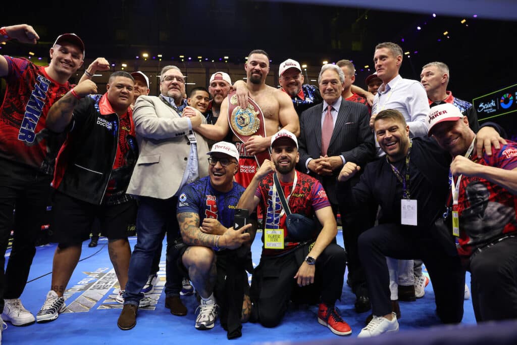 Joseph Parker and his team want to fight for a full championship title, and they deserve it. Photo: Mark Robinson, Matchroom Boxing