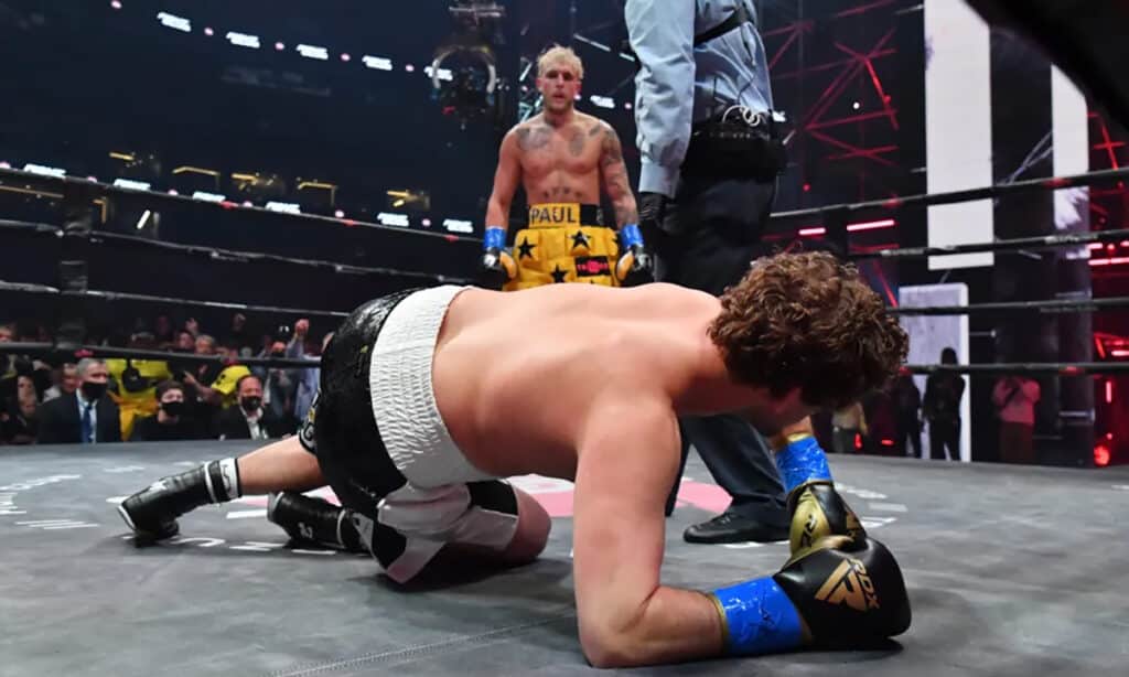 Jake Paul got serious attention after he knocked out Ben Askren. Photo: Triller