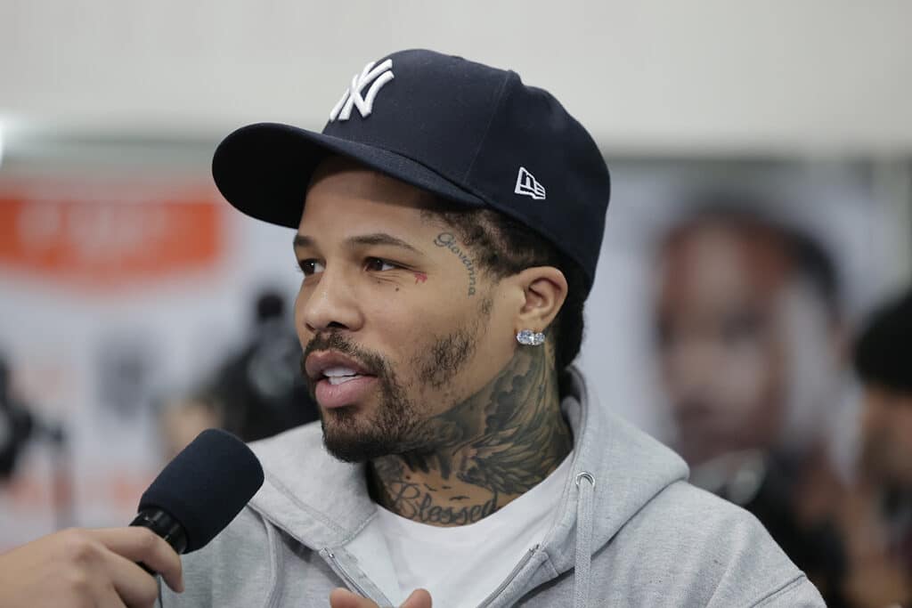 Gervonta Davis previewed his upcoming fight with Lamont Roach during an appearance at Gleason's Gym in New York. Photo: Rey Del Rio, Premier Boxing Champions