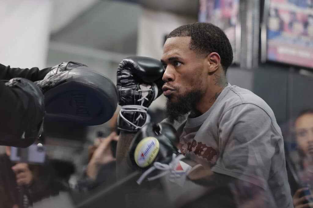 Lamont Roach put on a spirited workout to impress media and fans at Gleason's Gym. Photo: Rey Del Rio, Premier Boxing Champions