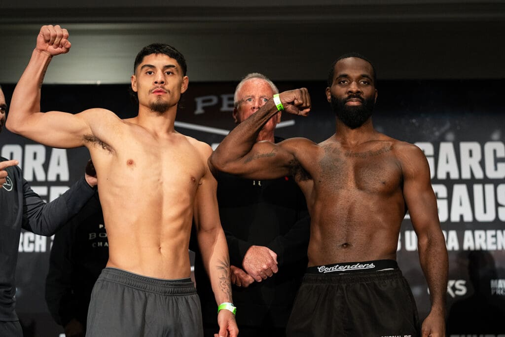 Elijah Garcia's road back from a loss includes a roadblock named Terrell Gausha. Photo: Ryan Hafey, Premier Boxing Champions