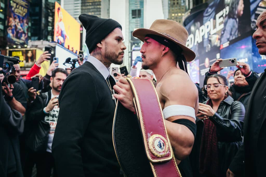 Teofimo Lopez Jr. and Arnold Barboza Jr. could steal the show on May 2. Photo: Amanda Westcott, Matchroom Boxing King Ryan Garcia