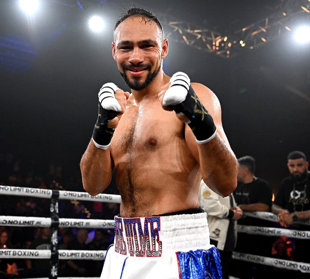 Keith Thurman says he's more than ready to take on Tim Tszyu. Tsyzu will first need to win a comeback fight on April 6. Photo: No Limit Boxing