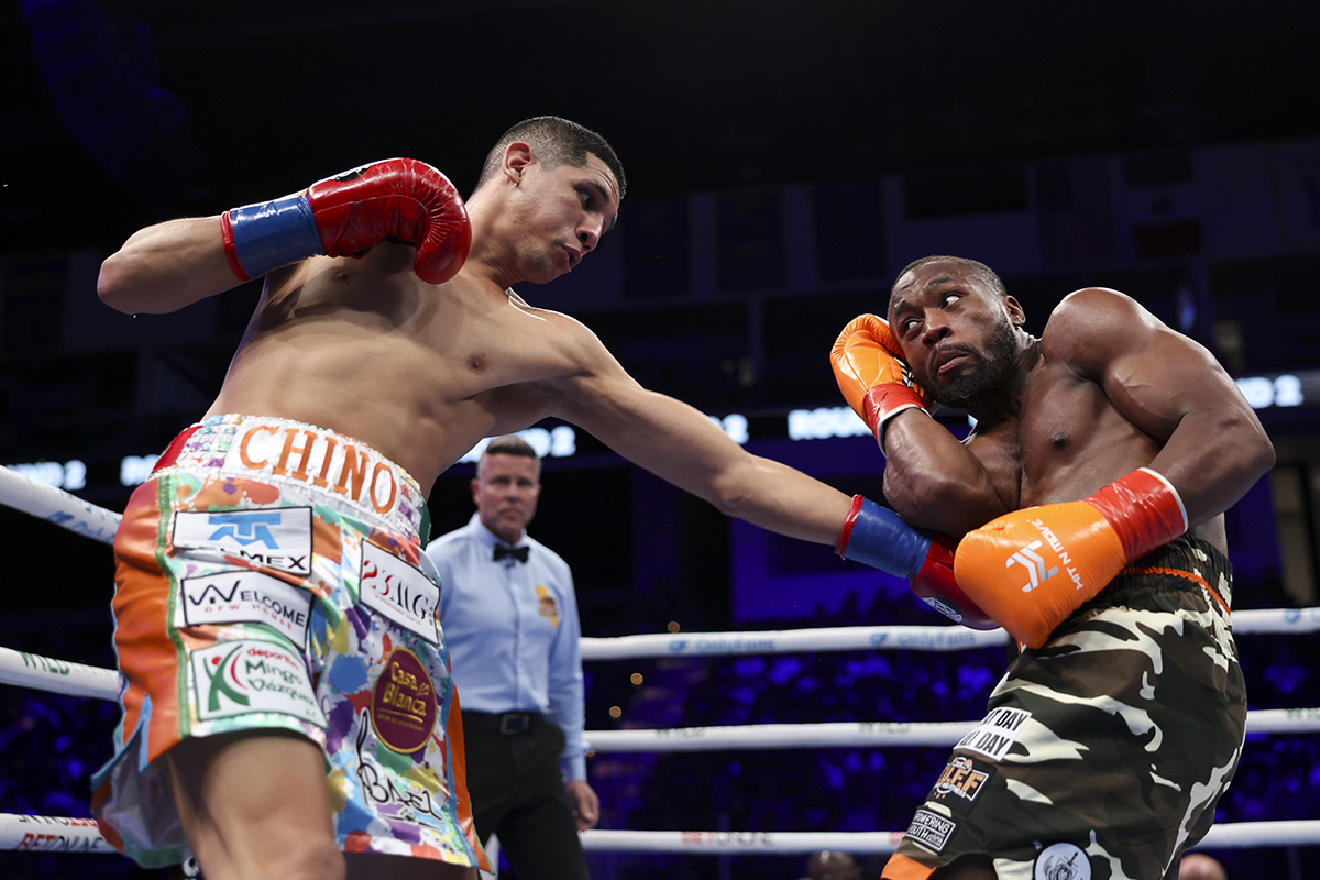 Jorge "Chino" Perez took the fight to Charles Conwell and won the biggest victory of his career. Photo: Cris Esqueda, Golden Boy Boxing