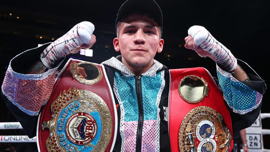Jesse "Bam" Rodriguez returns to defend his titles and add a third against WBO champion Phumelele Cafu. Photo: Matchroom Boxing Bam Rodriguez summer boxing schedule