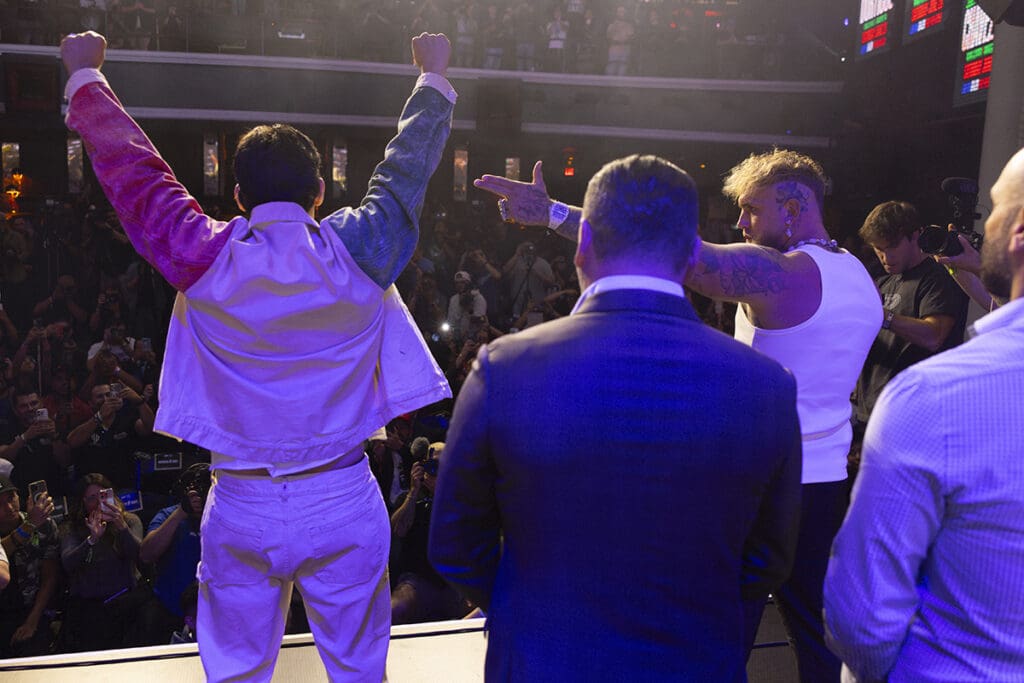Even critics say Jake Paul has a good work ethic. Julio Cesar Chavez Jr., not so much. Will they stay true or flip the script? Photo: Esther Lin, Most Valuable Promotions