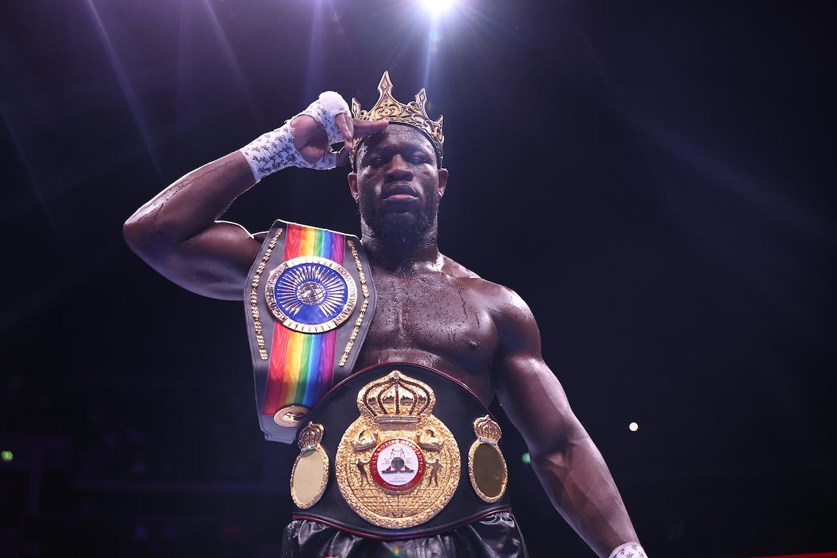 Aloys Junior has the British belts, and now he wants to face the big boys with the championship belts. Photo: Leigh Dawney/Queensberry.