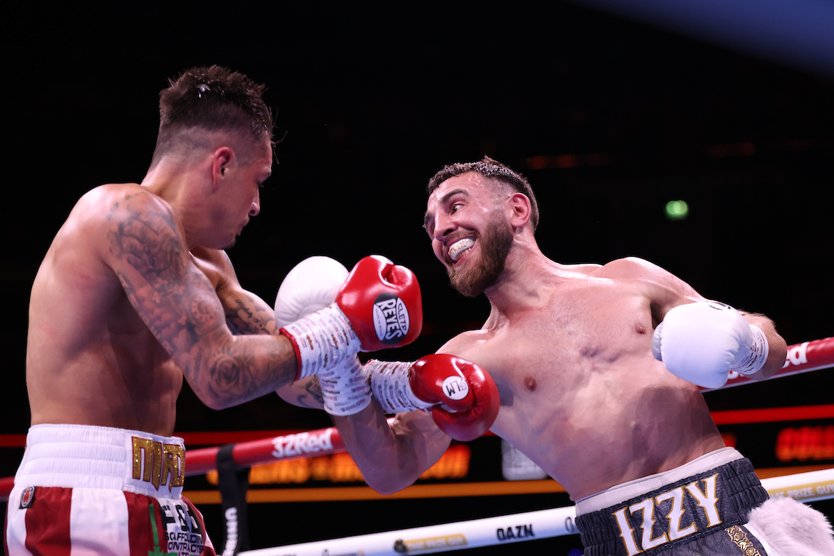 Nathaniel Collins surprised Lee McGregor and the Scottish fans with his power punching performance. Photo: Leigh Dawney/Queensberry. Josh Taylor Ekow Essuman
