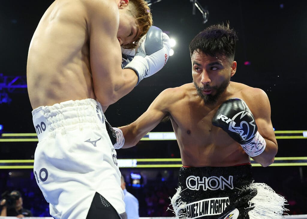 Ramon Cardenas raised his stature with an outstanding performance in a losing effort. Photo: Mikey Williams, Top Rank Boxing