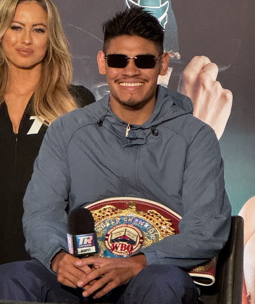 Emanuel Navarrete intends to stick around at 130 pounds, at least for now. Photo: Gayle Lynn Falkenthal, NY Fights