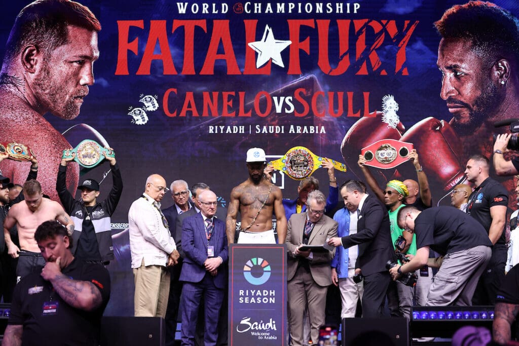William Scull earned the right to challenge the champion and is a skilled technician. Photo: Leigh Dawney/Queensberry Canelo vs Scull