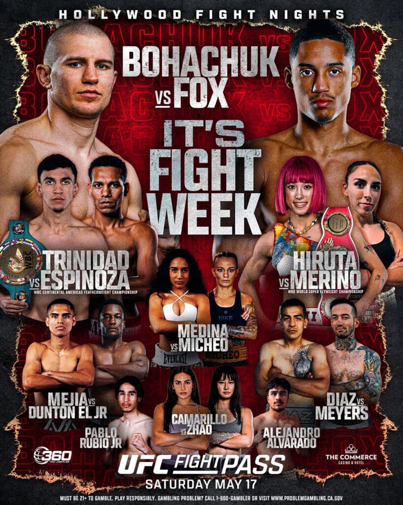 Omar Trinidad joins a solid lineup of fights on Saturday, May 17 at Commerce Casino. 