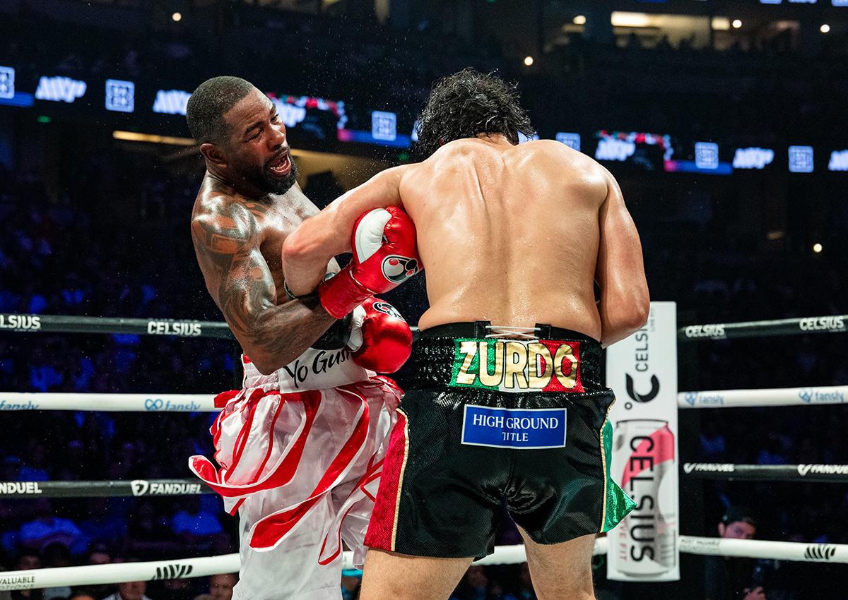 Yuniel Dorticos went straight to the body in the early rounds, an effective strategy. Photo: Esther Lin, Most Valuable Promotions