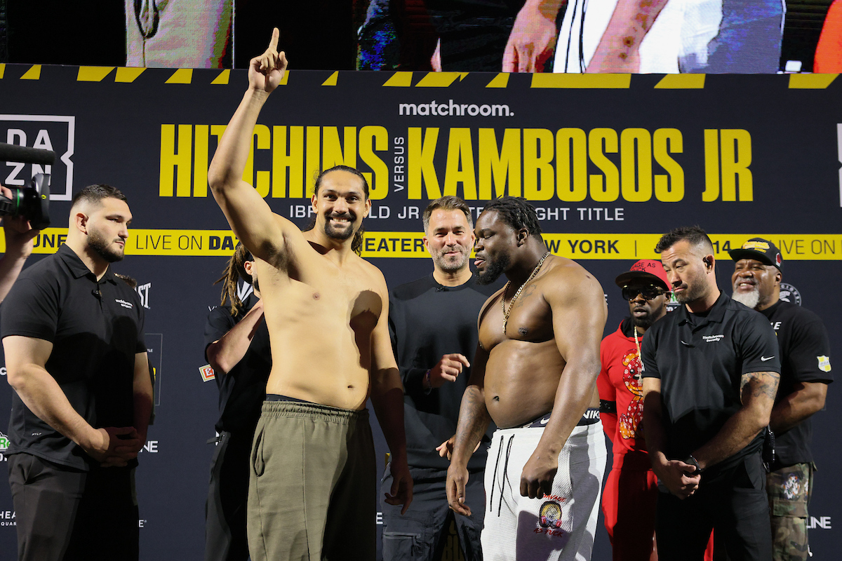 Be in your seat at the opening bell for the heavyweight fight between the undefeated Teremoana and his undefeated challenger Aleem Whitfield. Photo: Geoffrey Knott/Matchroom Boxing