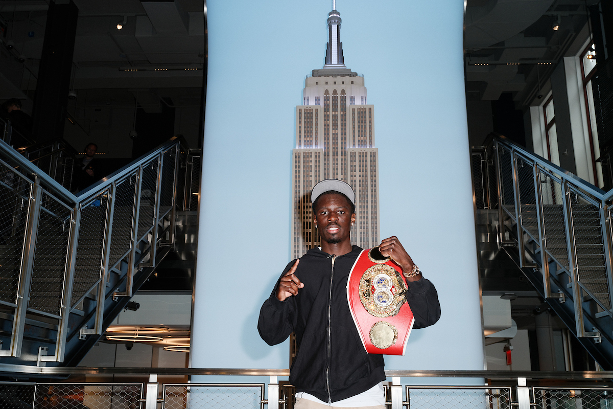 Richardson Hitchins plans to keep his IBF World Junior Welterweight title by any means necessary. Photo: Geoffrey Knott/Matchroom Boxing