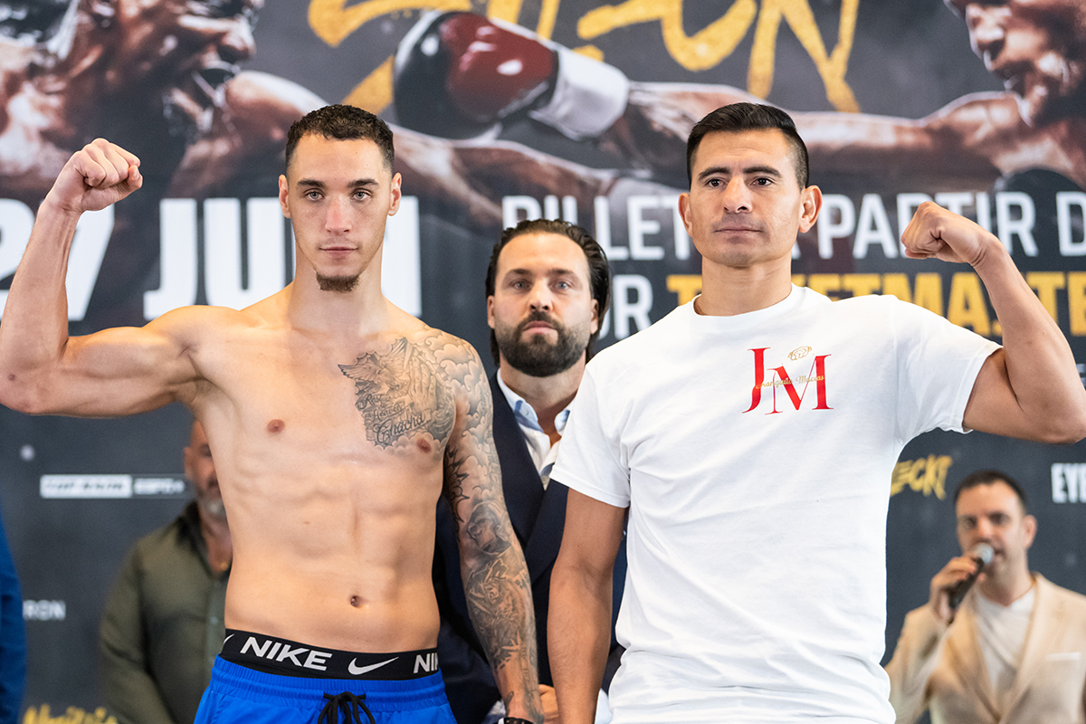 It's a grudge rematch between Steven Butler and Jose De Jesus Macias of Mexico. Photo: Vincent Ethier, Eye of the Tiger 2025