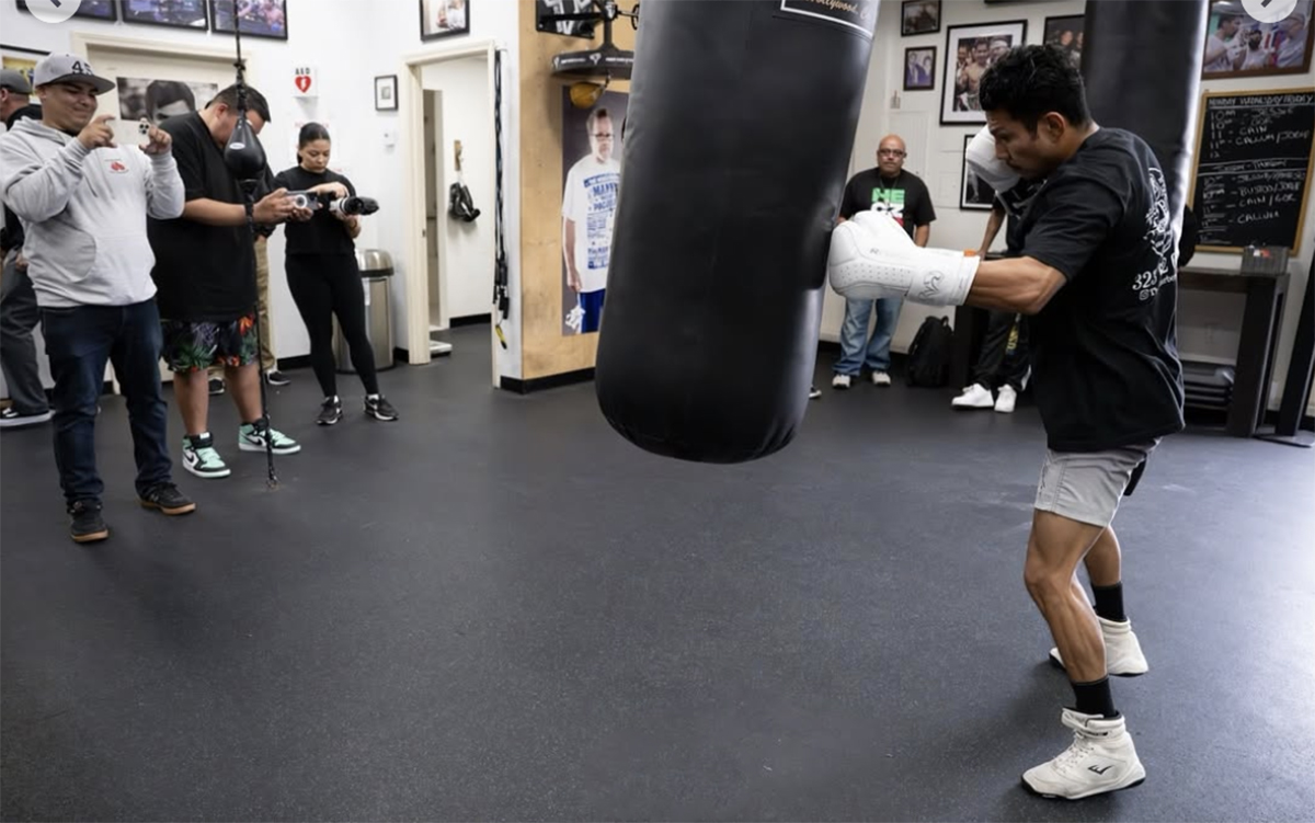 Chucky Barrera and trainer Al Franco reinvented his training to include an emphasis on adding strength. Photo: 360 Boxing Promotions