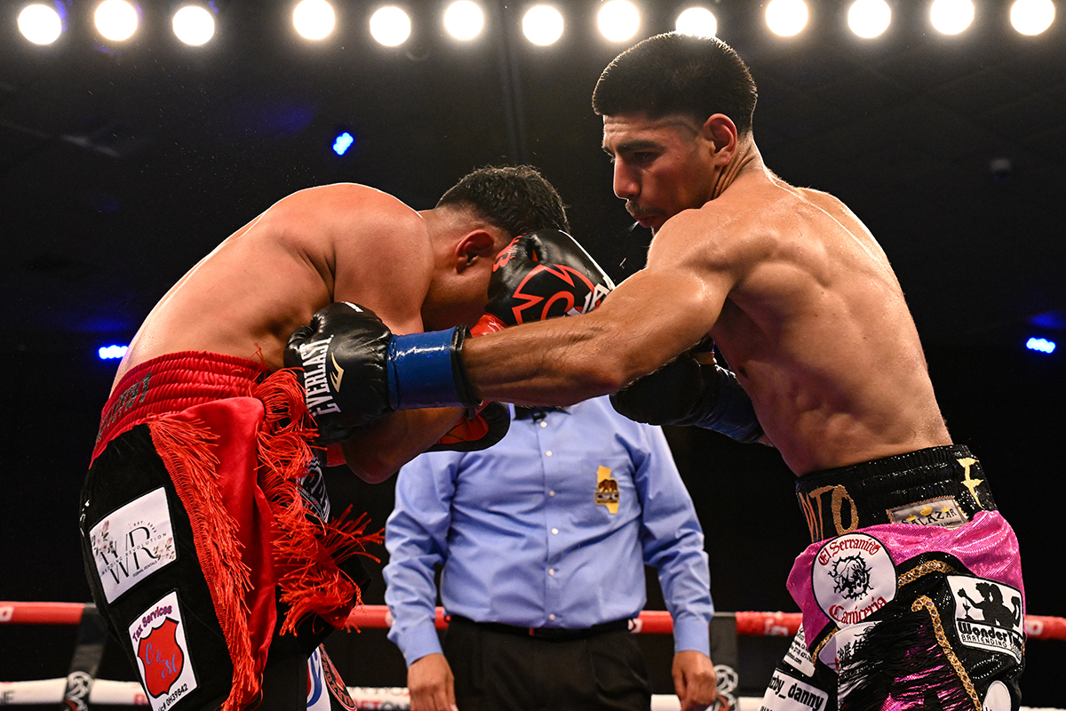 Daniel "Chucky" Barrera had improved strength in his fight with Basilio Franco. Photo: 360 Boxing Promotions