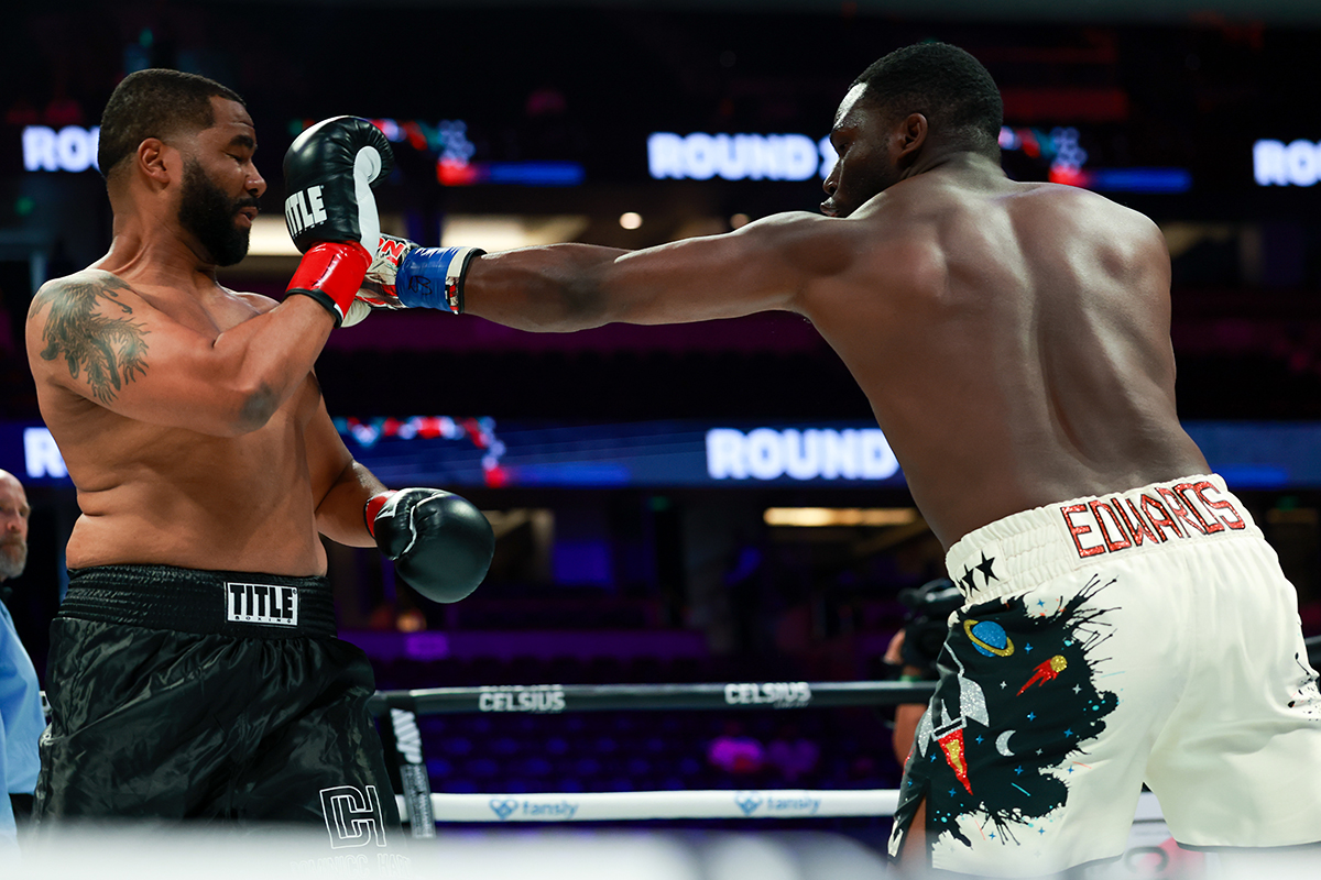 Joshua Edwards said he followed trainer Ronnie Shields' instructions to get the knockout. Photo: Golden Boy Boxing
