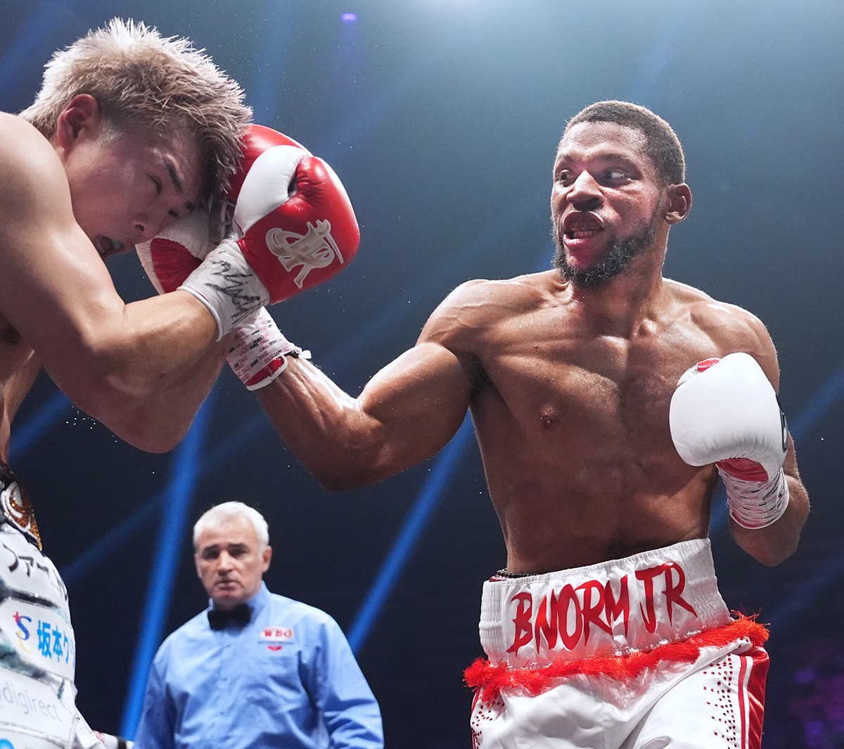 Brian Norman Jr. scored the Knockout of the Year on enemy turf in Japan against Jin Sasaki. Photo: Naoki Fukuda, Top Rank