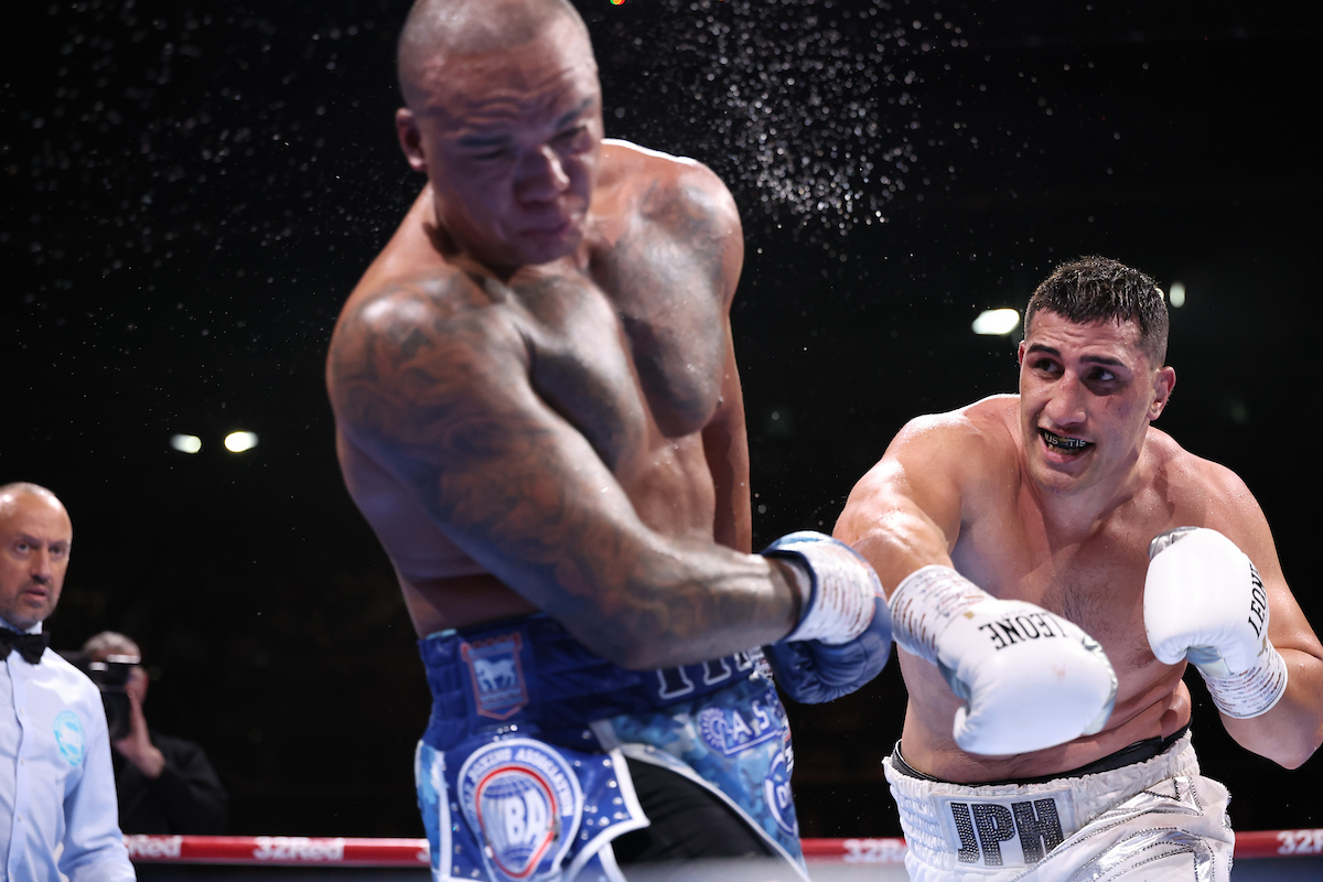 Justis Huni won round after round with sensational power punching. Photo: Leigh Dawney/Queensberry.