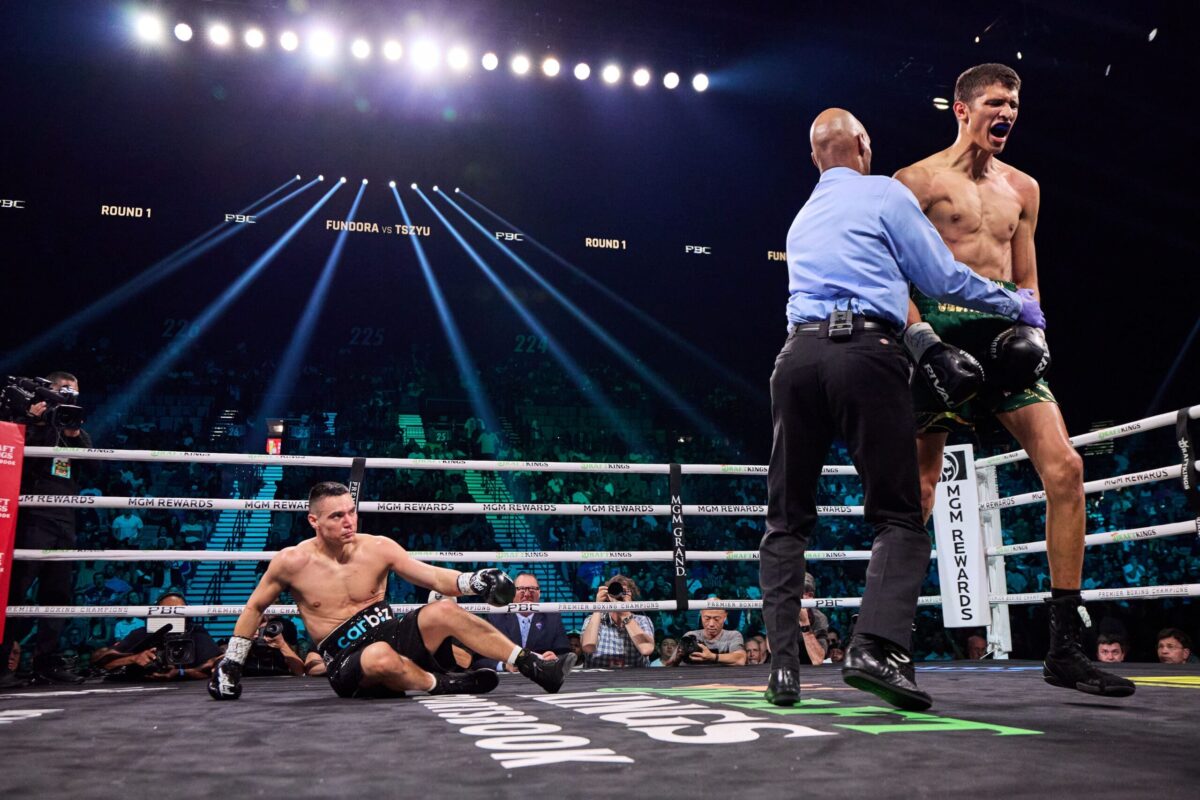Tim Tszyu has had his own ups and downs in the last few years. Photo: Premier Boxing Champions Spence vs Tszyu