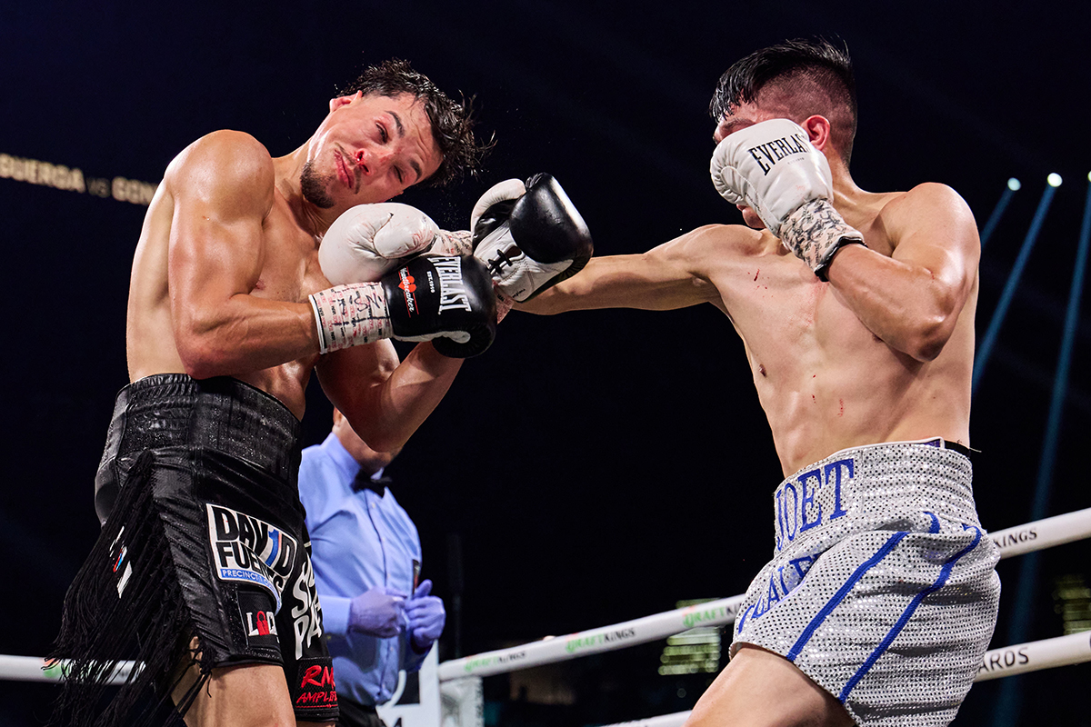 Joet Gonzalez appeared to be well ahead through the first half of the fight. Photo: Esther Lin, Premier Boxing Champions