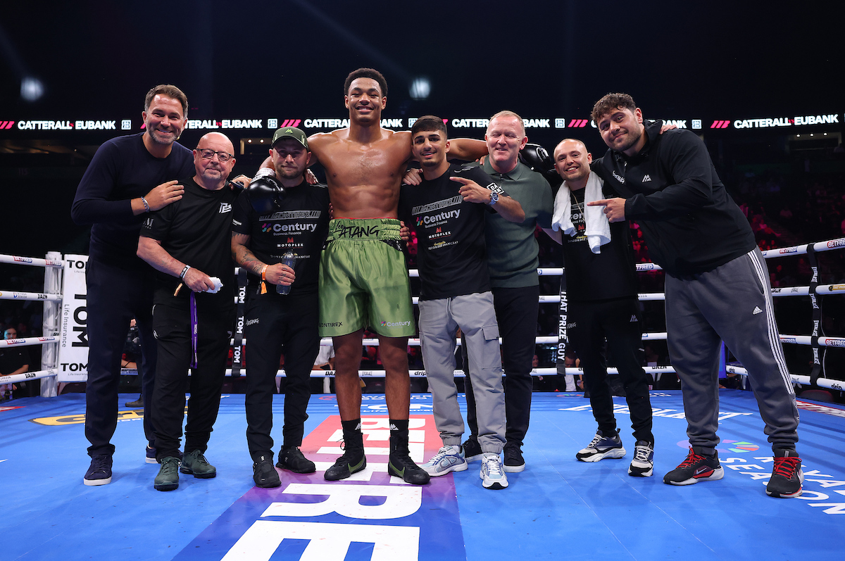 The Matchroom Boxing stable has swung its weight behind Leo Atang. Photo: Mark Robinson, Matchroom Boxing