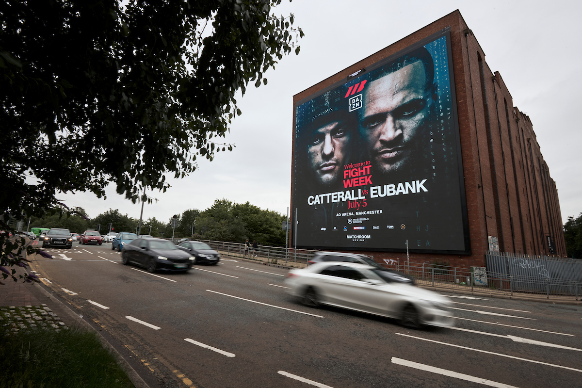 Catterall vs Eubank is big in Manchester, England. Photo: Mark Robinson, Matchroom Boxing