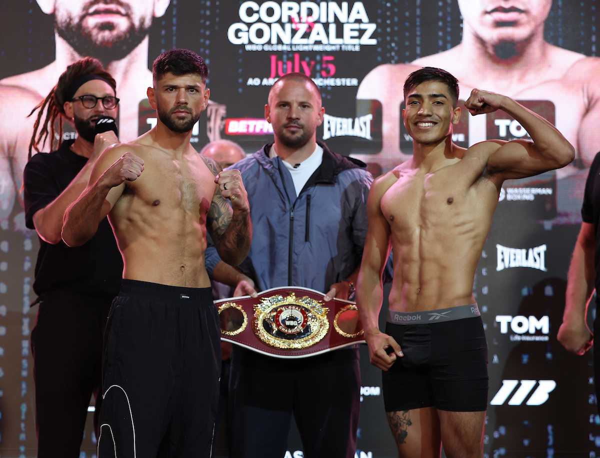 Joe Cordina badly wants a win after his upset loss to Anthony Cacace. He fights Jaret Gonzalez Quiroz of Mexico. Photo: Mark Robinson, Matchroom Boxing
