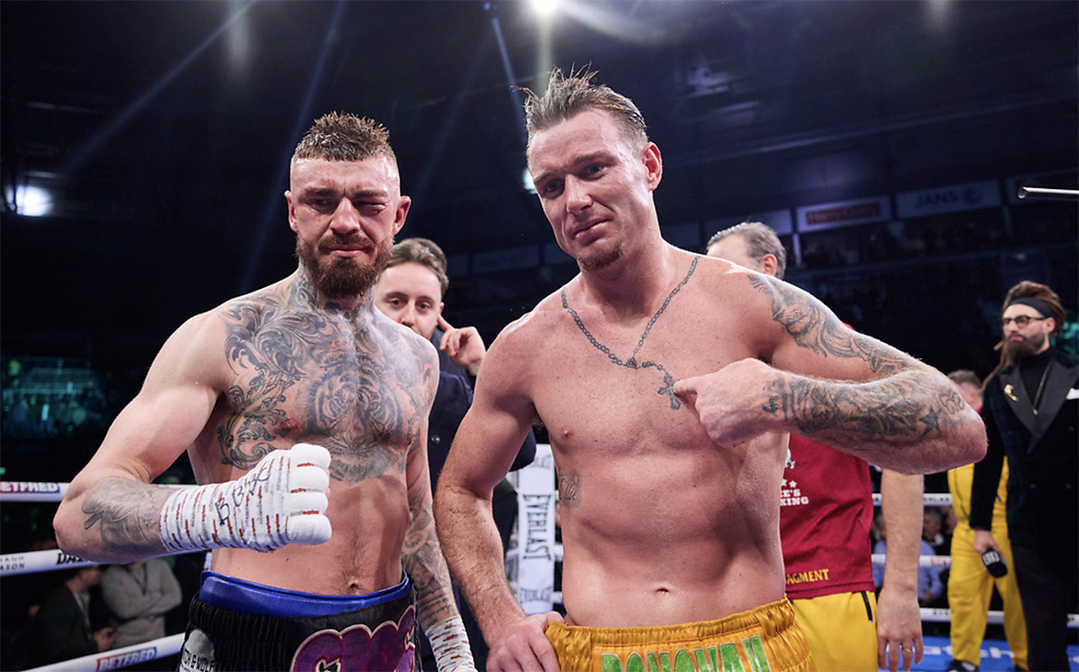 Lewis Crocker and Paddy Donovan will run their first fight back in September. Photo: Matchroom Boxing